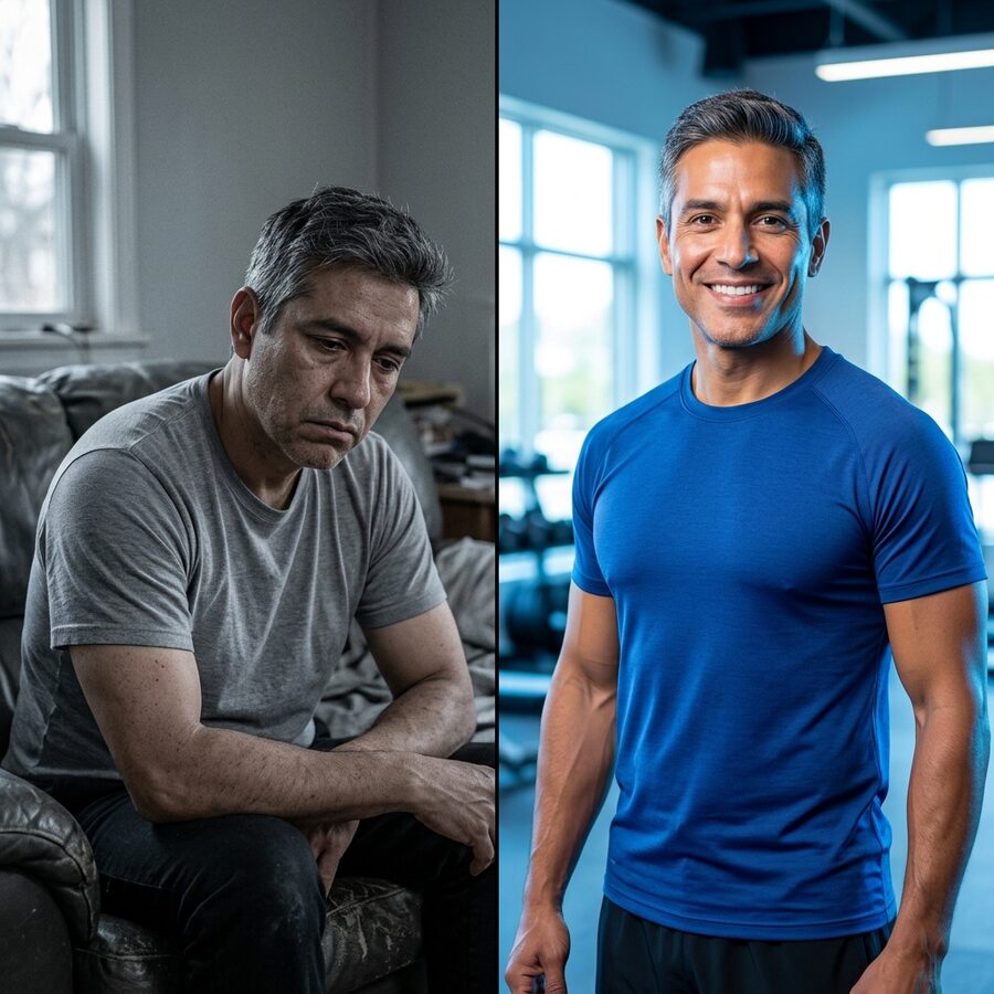 T-Blue Antes y Despues